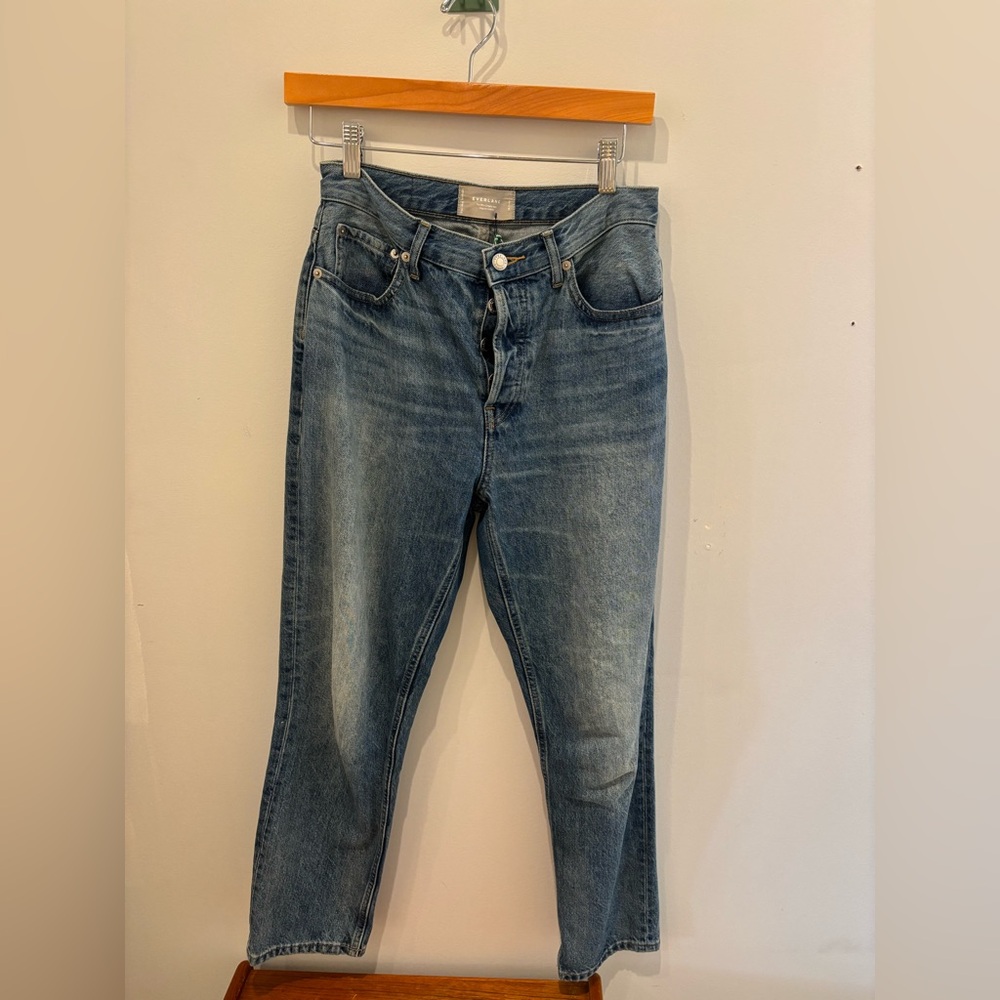 Everlane Cropped Blue Denim Jeans